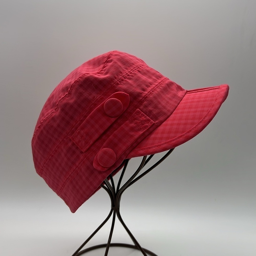 Outdoor Research Women’s Vibrant Coral Pink Plaid Hat UPF 30